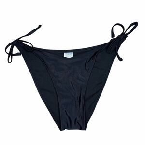 NWT Wild Fable Low Rise Tie Waist High Leg Cheeky Bikini Bottom Size M